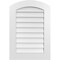 Ekena Millwork Arch Top Surface Mount PVC Gable Vent: Functional, w/ 3-1/2"W x 1"P Standard Frame, 22"W x 32"H GVPAR22X3201SF - alternate 1
